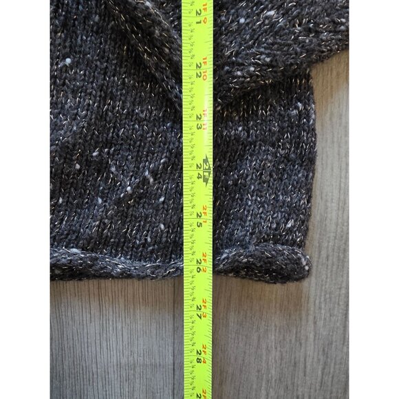 Chicos Womens Wool Blend Knit Cardigan Sweater Size 3 Gray Button Closure XL - Picture 7 of 8